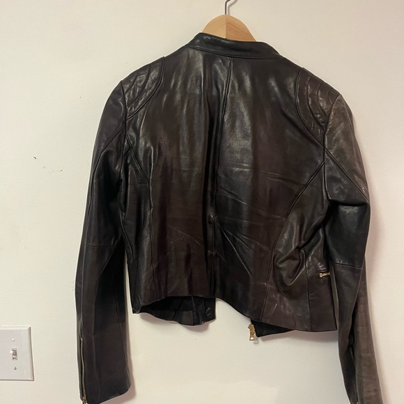 Anne Taylor Lamb Leather Jacket - Picture 2 of 6
